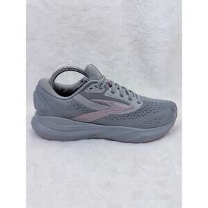 Brooks Adrenaline GTS 24 Womens Running Shoes Gray Pink Size 9.5 B